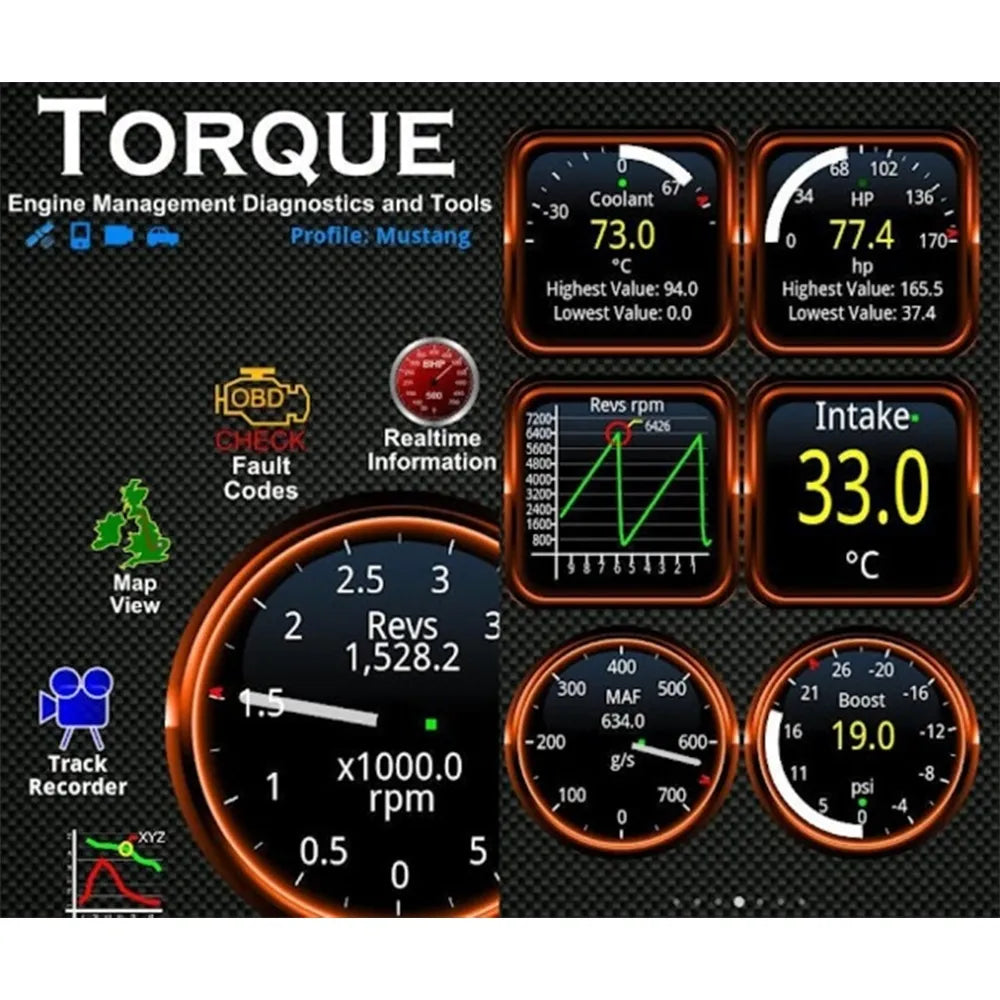 Automatický diagnostický skener ELM327 OBD2