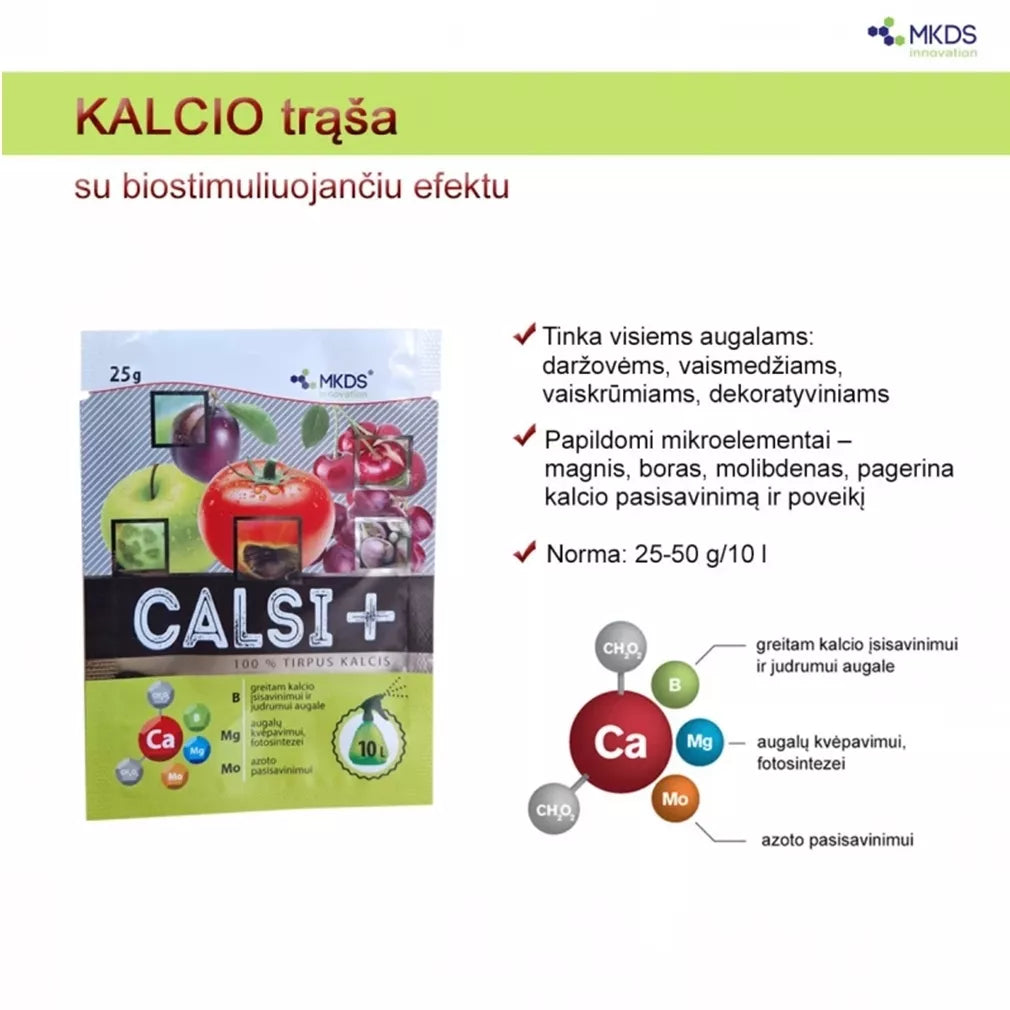 CALSI+ vápníkové hnojivo s mikroprvky B, Mg, Mo, 25 g