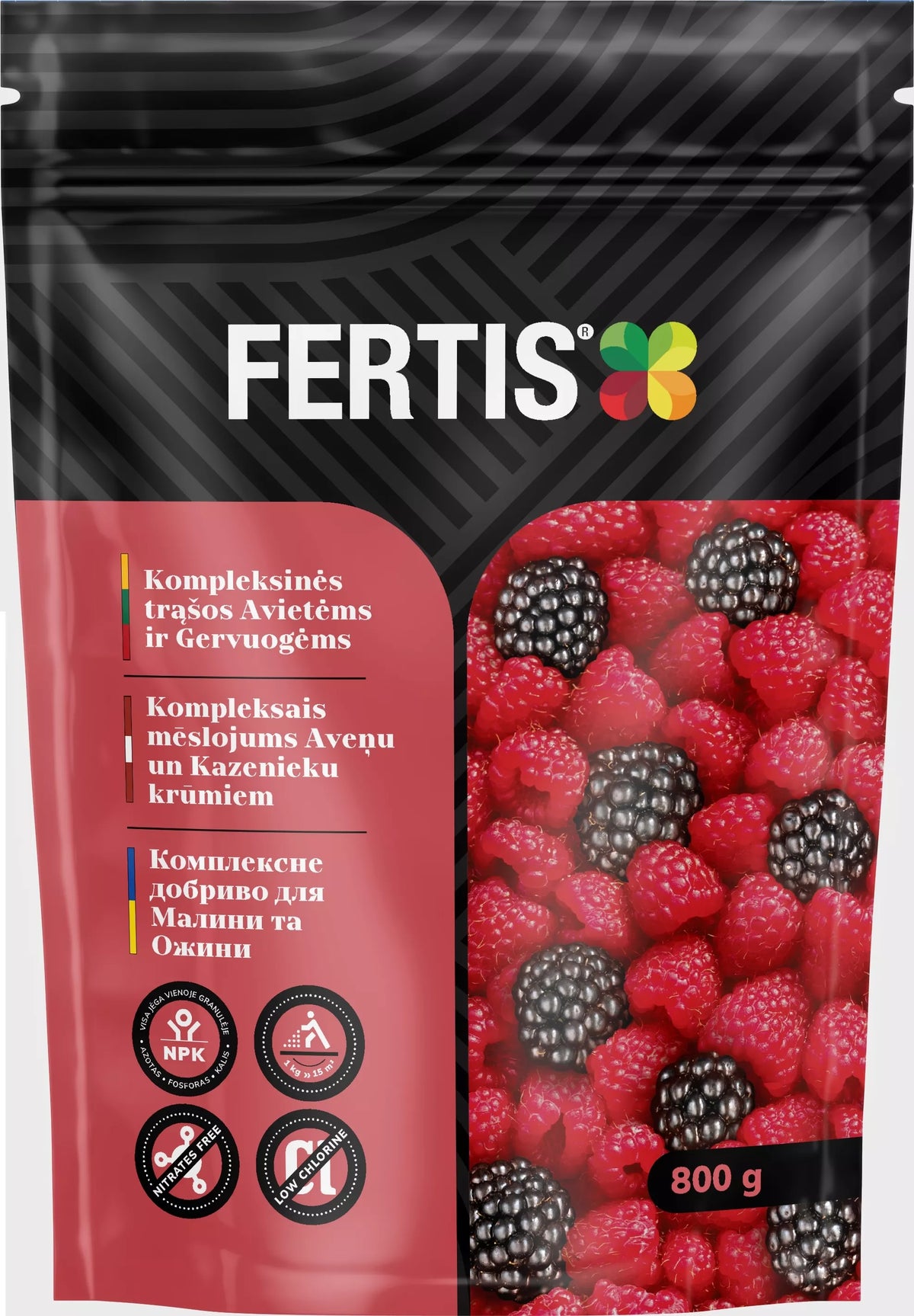 Komplexní hnojivo pro maliny a ostružiny FERTIS, 800g