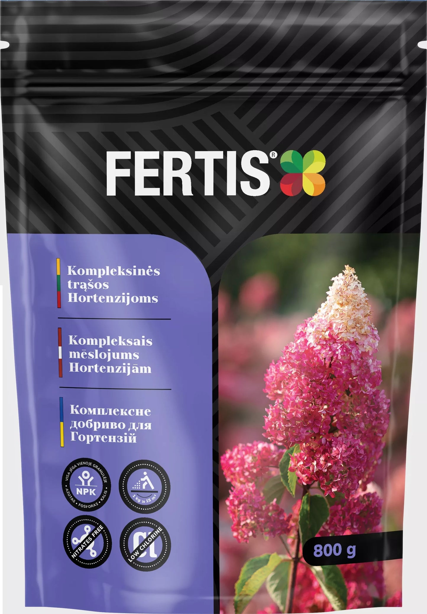 Komplexní hnojivo pro hortenzie FERTIS, 800g