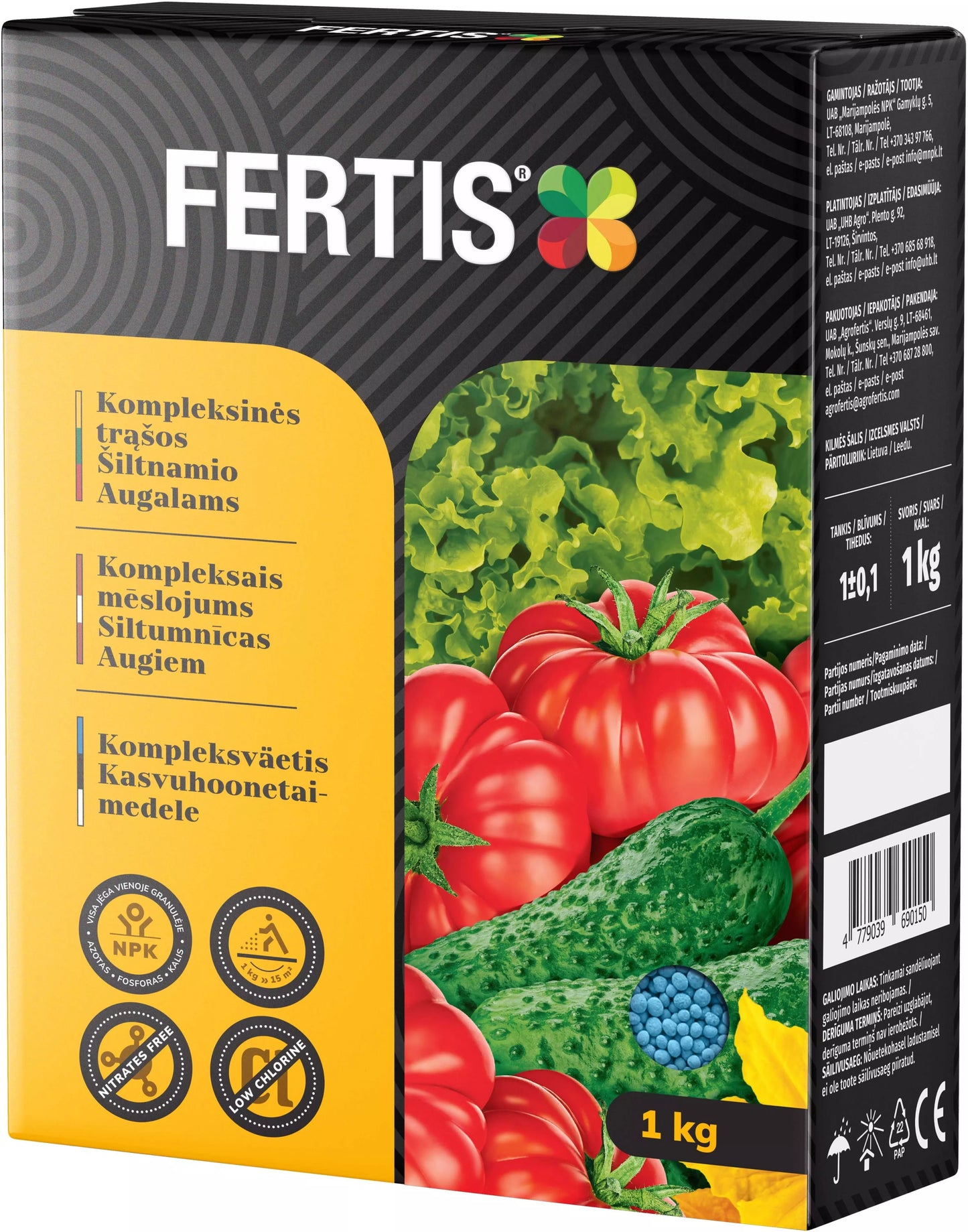 Komplexní hnojivo pro skleníkové rostliny FERTIS, 1 kg