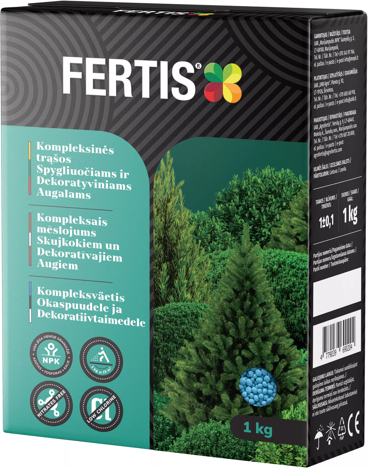 Komplexní hnojivo pro jehličnany a okrasné rostliny FERTIS, 1kg