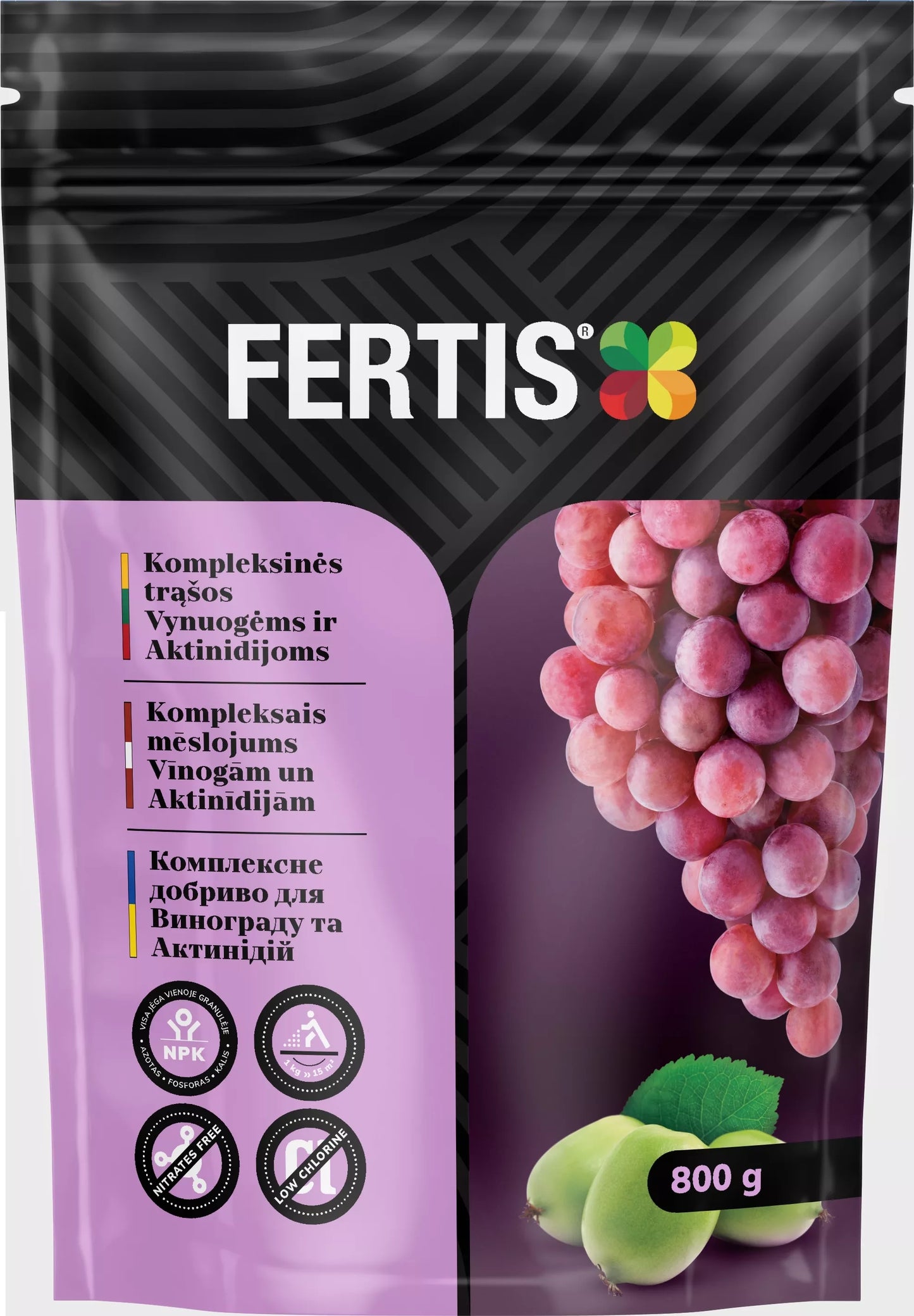 Komplexní hnojivo pro vinnou révu a aktinidie FERTIS, 800g