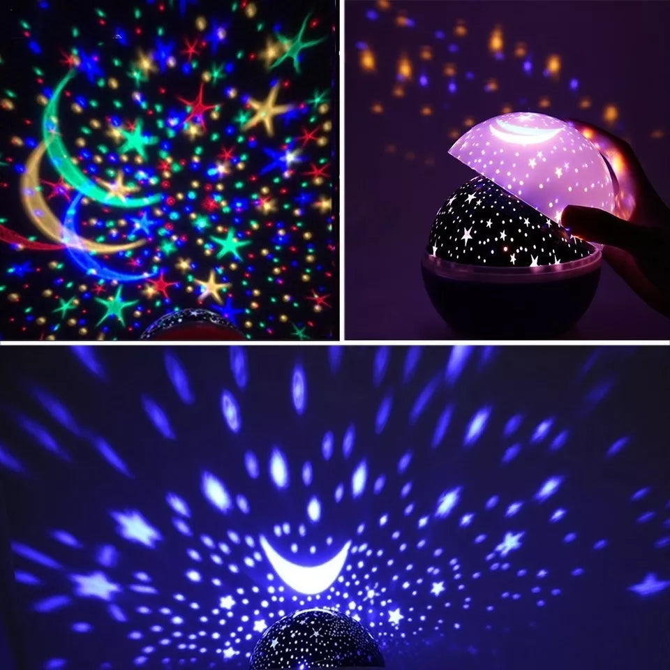 Noční LED lampa, projektor hvězd