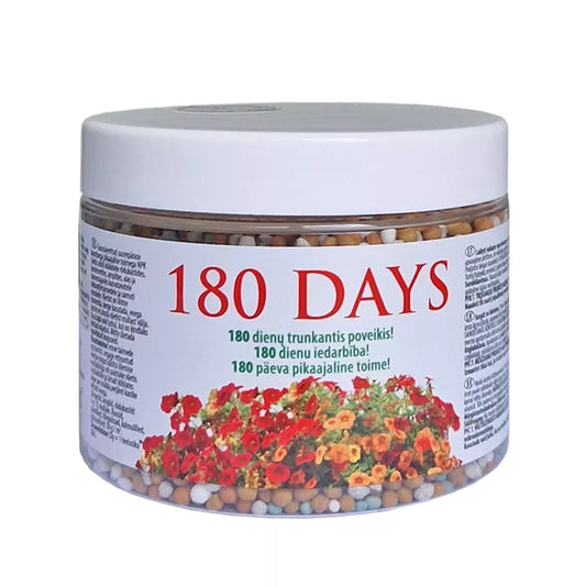 180 DNÍ dlouhodobě působící hnojivo pro kvetoucí rostliny, 500 g