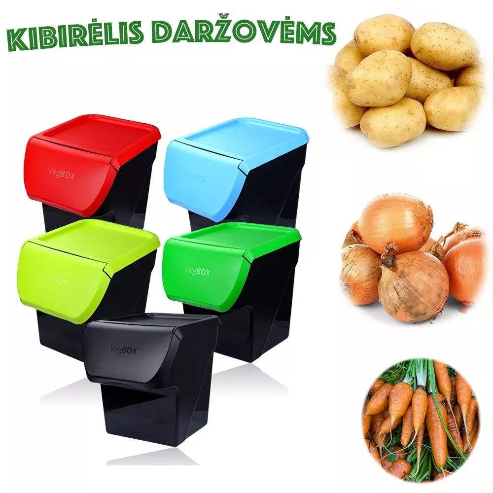 Sada 3 kbelíků na zeleninu