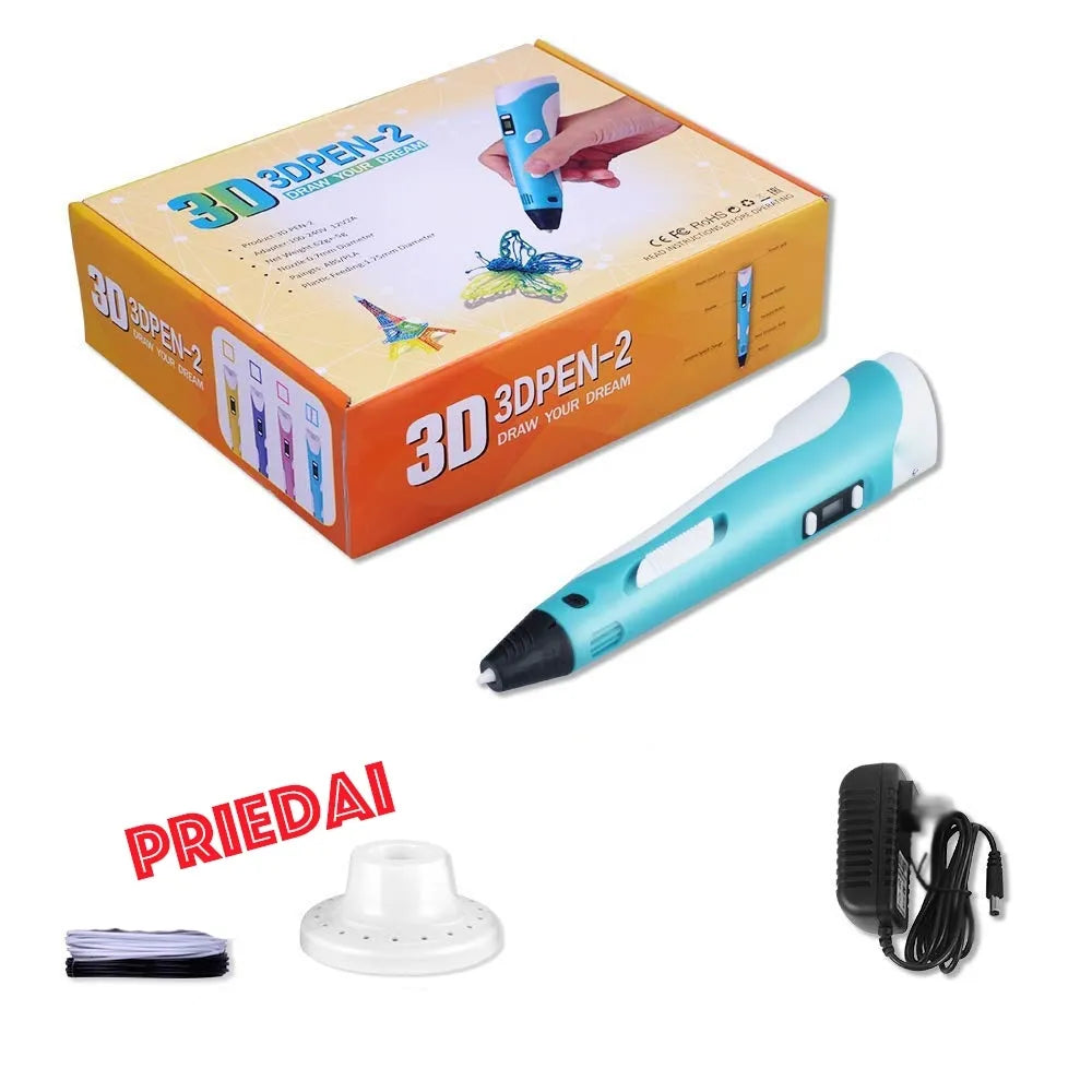 3D pero pro PLA a ABS plastové pero