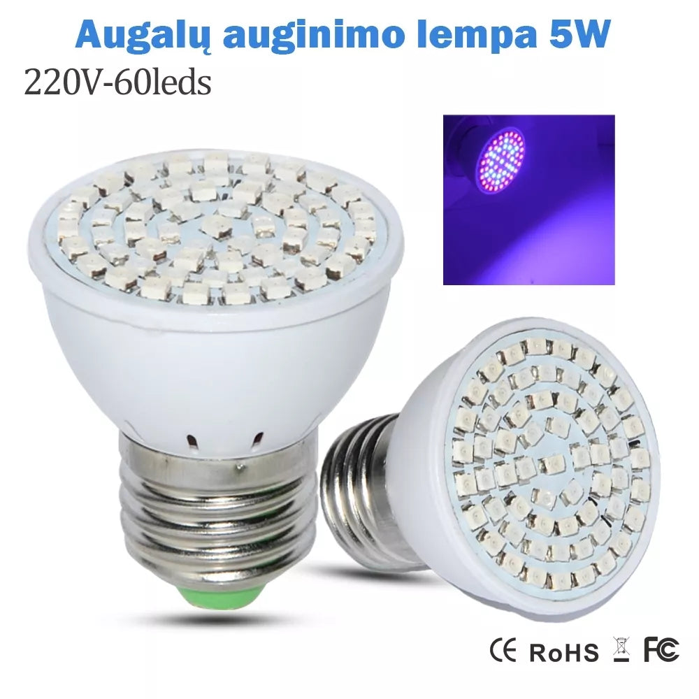5W lampa pro pěstování rostlin