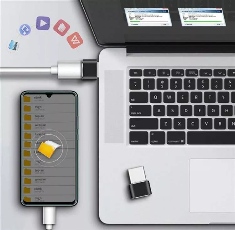 Adaptér OTG USB-A na TYPE-C
