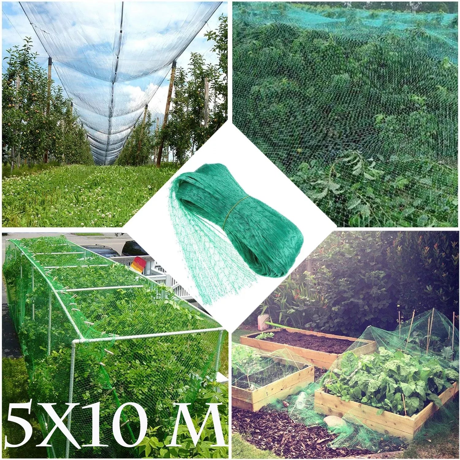 Ochranná síť proti ptákům, 5 x 10 m