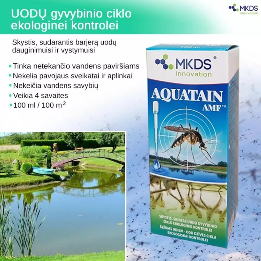 Aquatain AMF kapalina do jezírek proti komárům a pakomárům, 100 ml