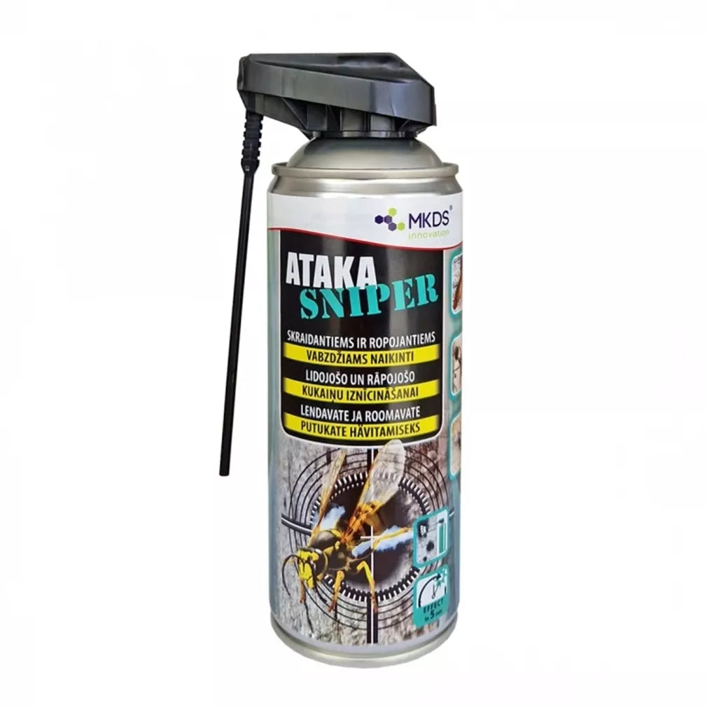 Ataka SNIPER insekticid proti létajícím a lezoucím hmyzům, 400 ml