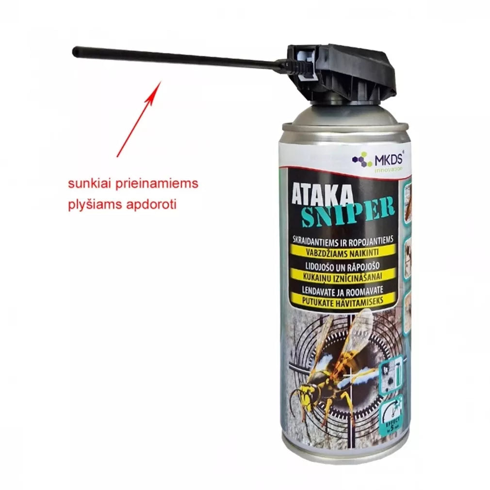 Ataka SNIPER insekticid proti létajícím a lezoucím hmyzům, 400 ml