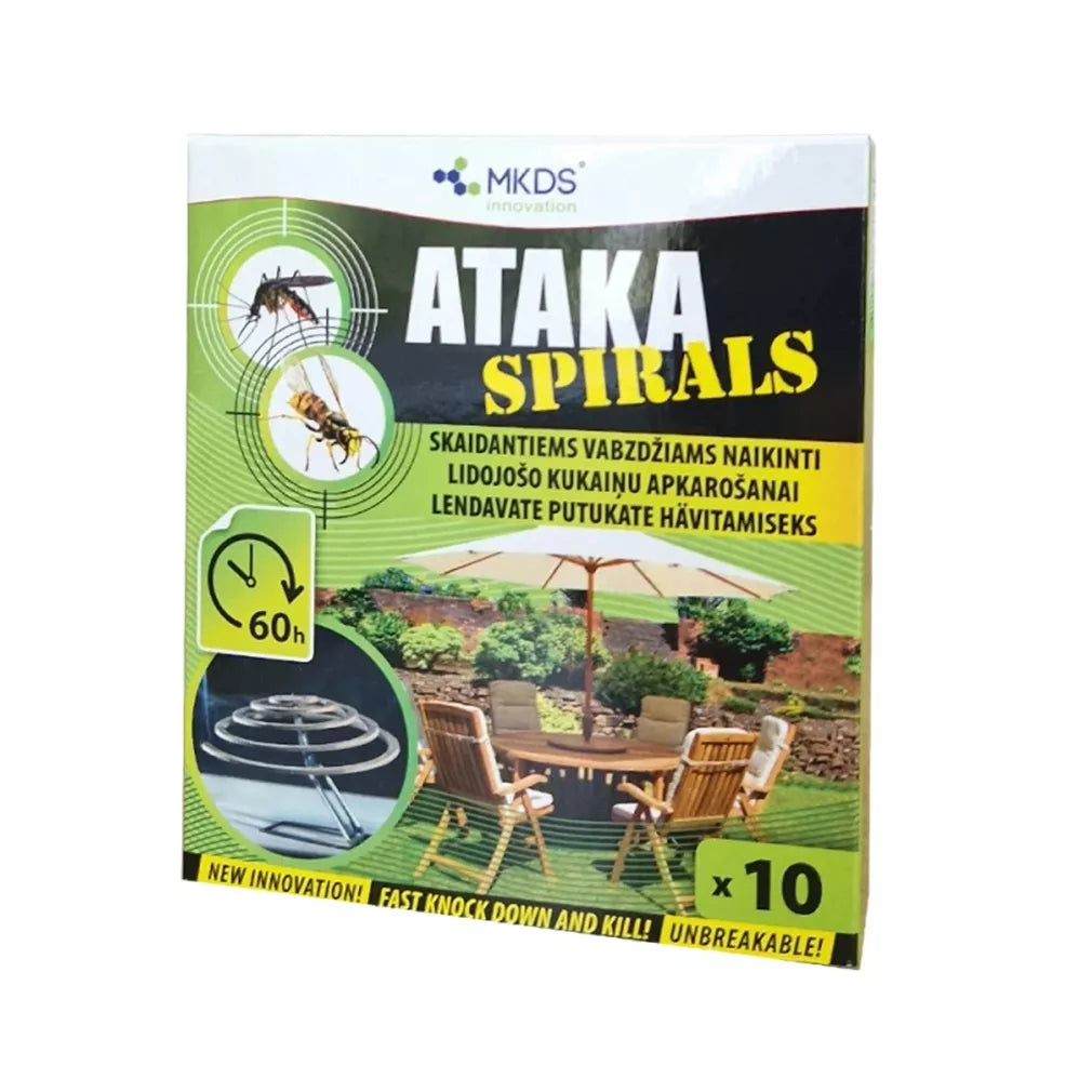 Ataka spirálový insekticid proti komárům, 10 ks