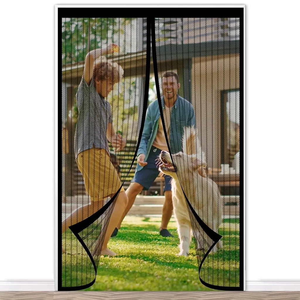 Vysoce kvalitní magnetická síťka na dveře 210 × 100 cm