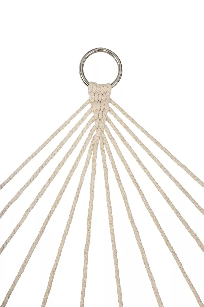 Zahradní houpací síť ve stylu boho