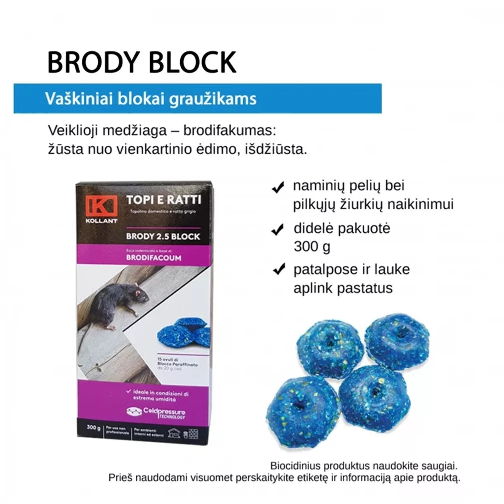 Brody block voskové bloky pro hlodavce, 300 g
