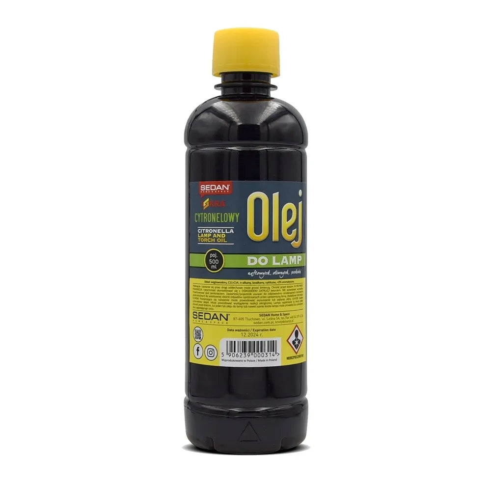 Olej do lamp s citronovou vůní 500 ml – čisté hoření a příjemná vůně