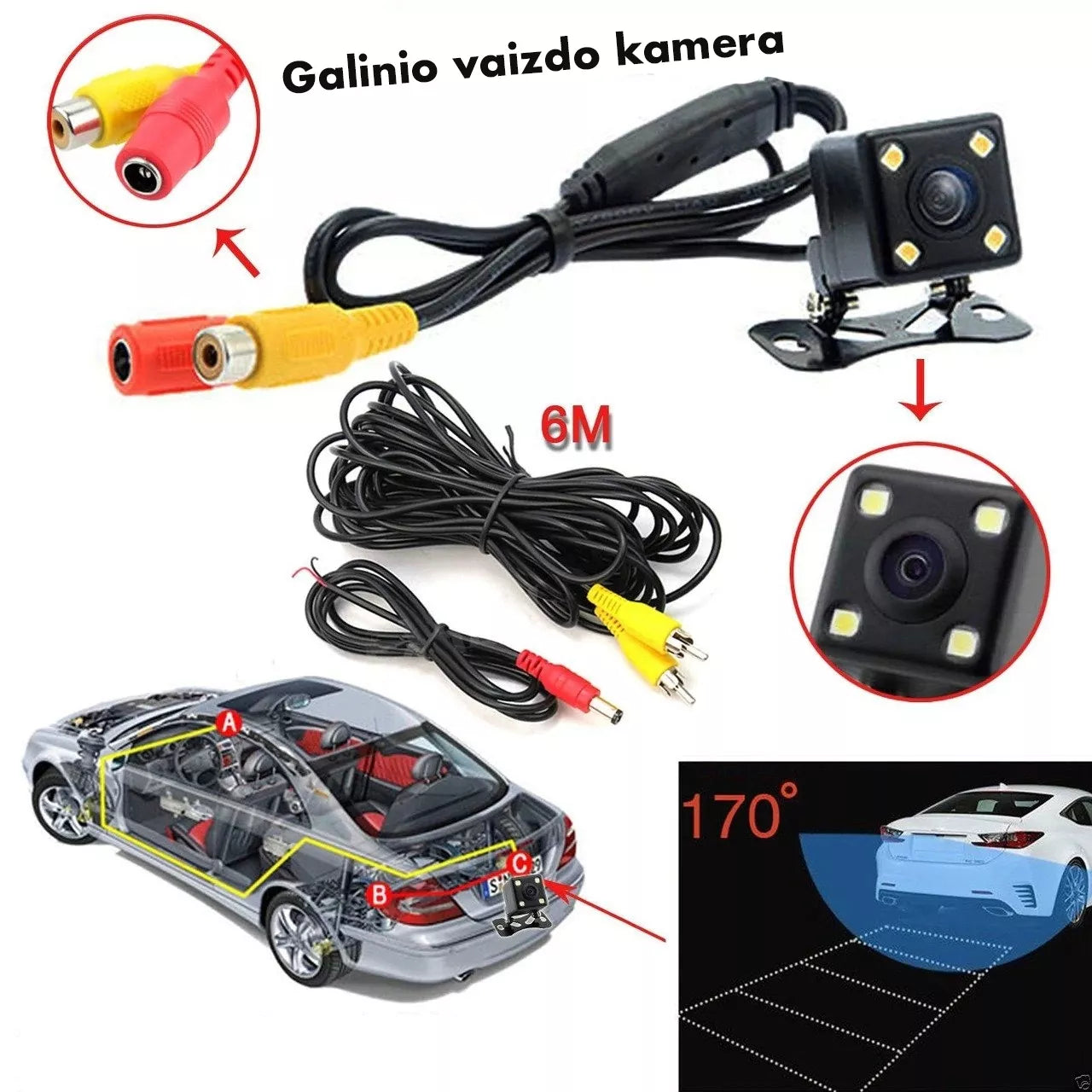 ZADNÍ KAMERA S NOČNÍM PŘÍSVITEM