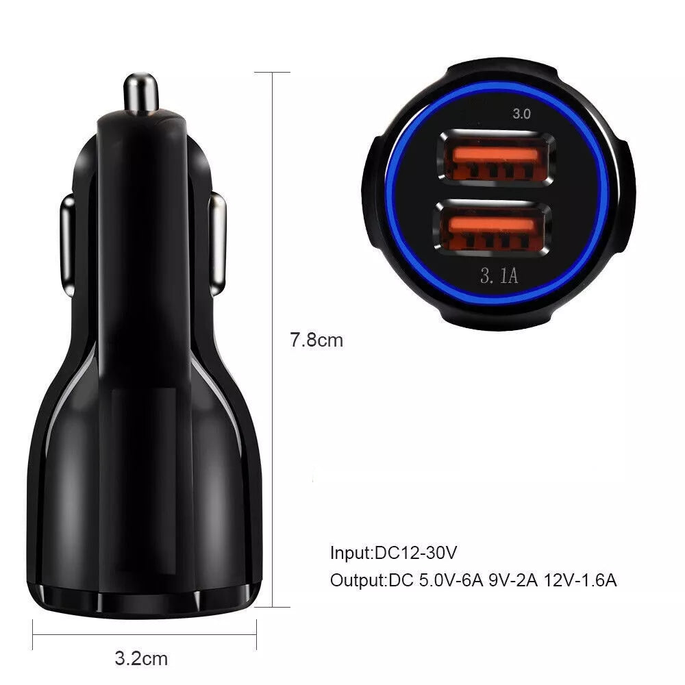 Rychlonabíjecí auto SAM. 2 X USB 3.0 FAST adaptér