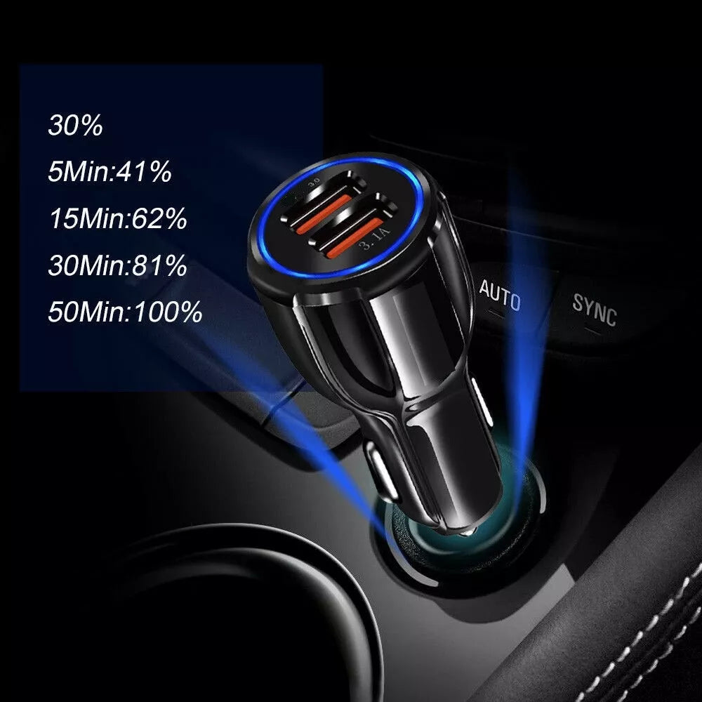 Rychlonabíjecí auto SAM. 2 X USB 3.0 FAST adaptér