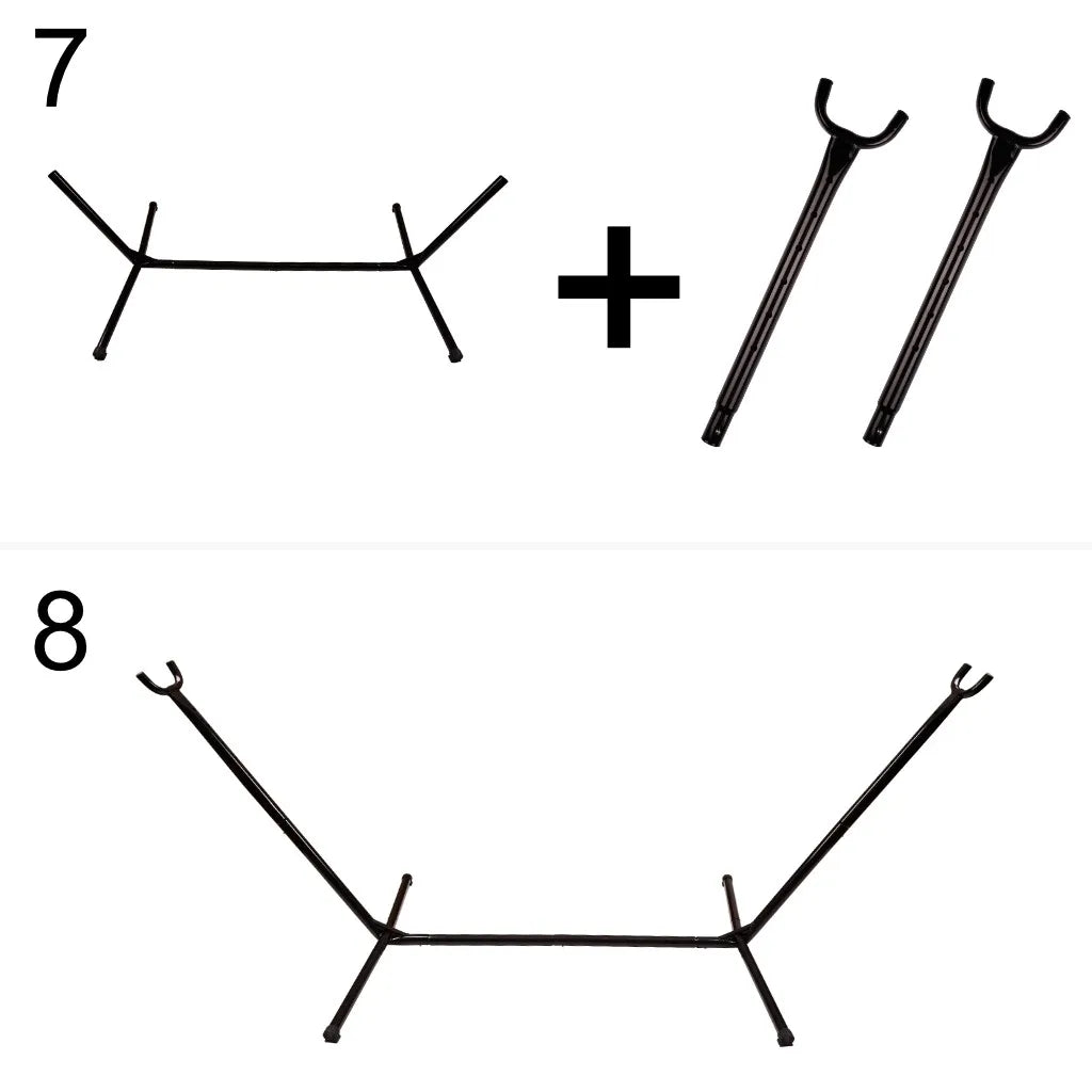 Houpací síť s kovovým rámem 200 cm