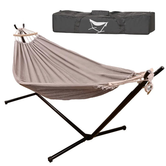 Houpací síť s kovovým rámem 200 cm