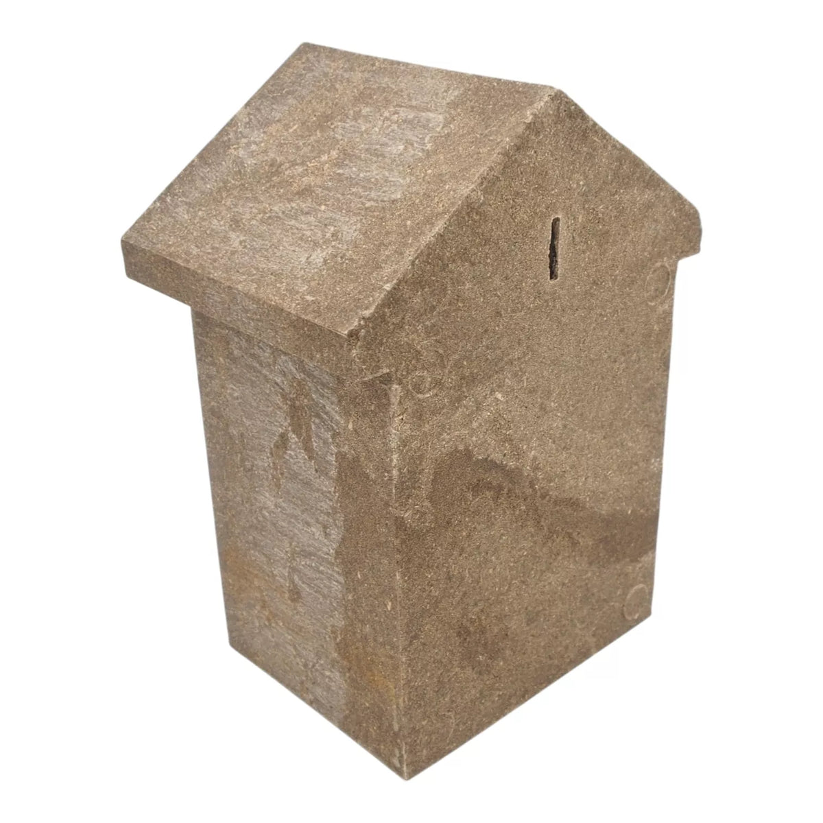 Budka pro sýkory z polymerového dřeva s oválným vletovým otvorem 5 × 3 cm