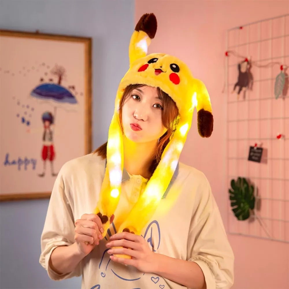 Čepice s pohyblivými ušima „Pikachu“