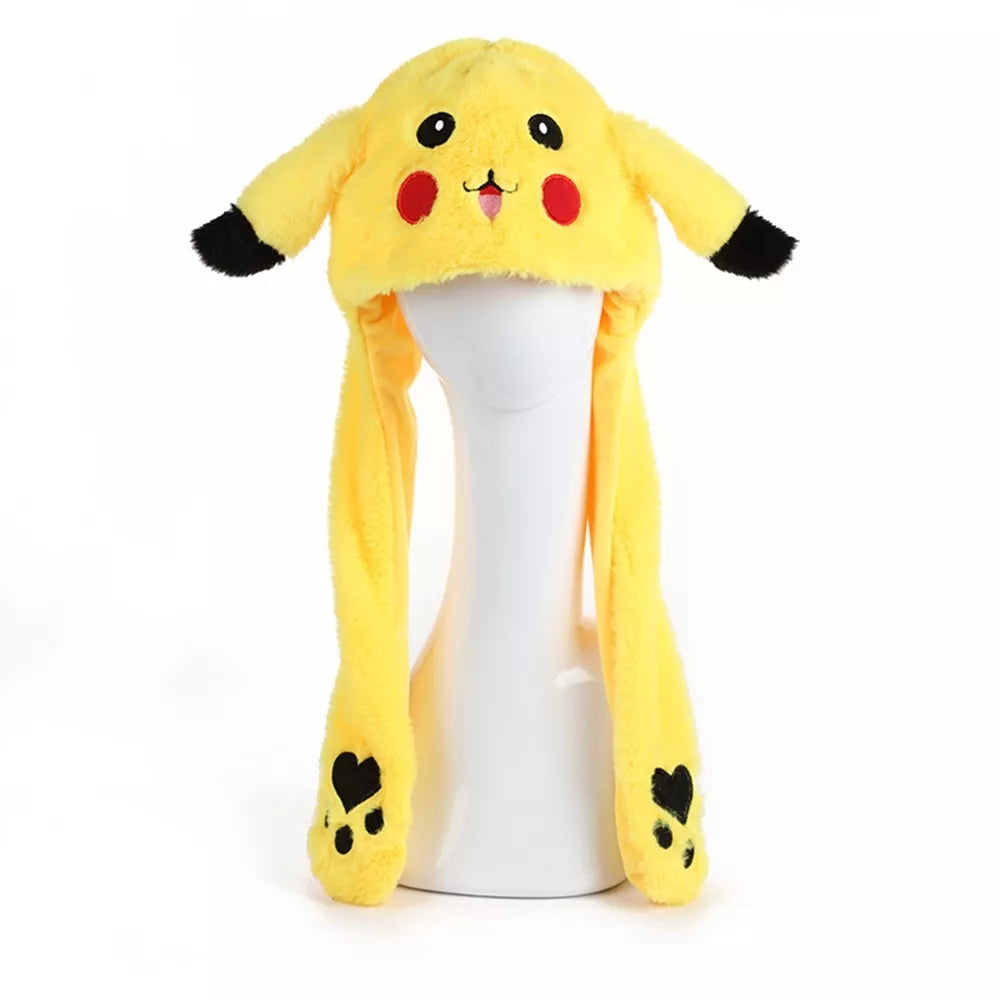 Čepice s pohyblivými ušima „Pikachu“