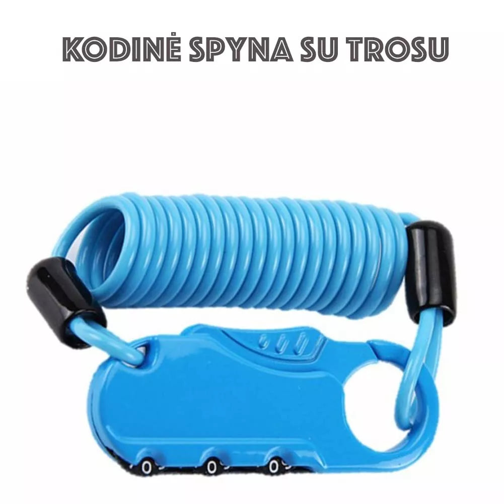 Kódový zámek s lankem