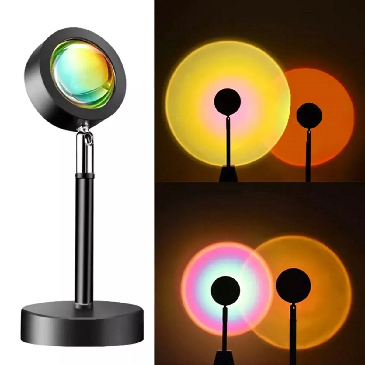 Kompaktní LED lampa na západ slunce