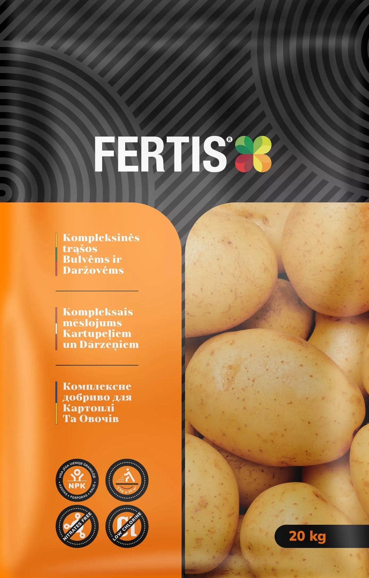 Komplexní hnojivo pro brambory a zeleninu FERTIS, 20 kg