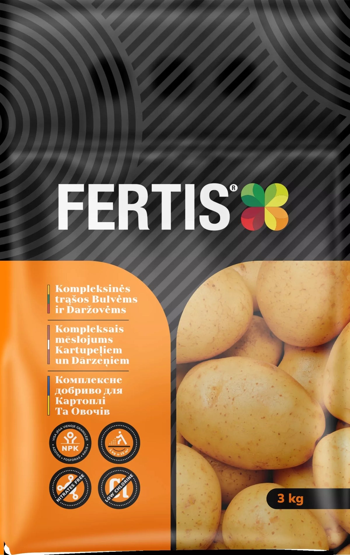Komplexní hnojivo pro brambory a zeleninu FERTIS, 3kg