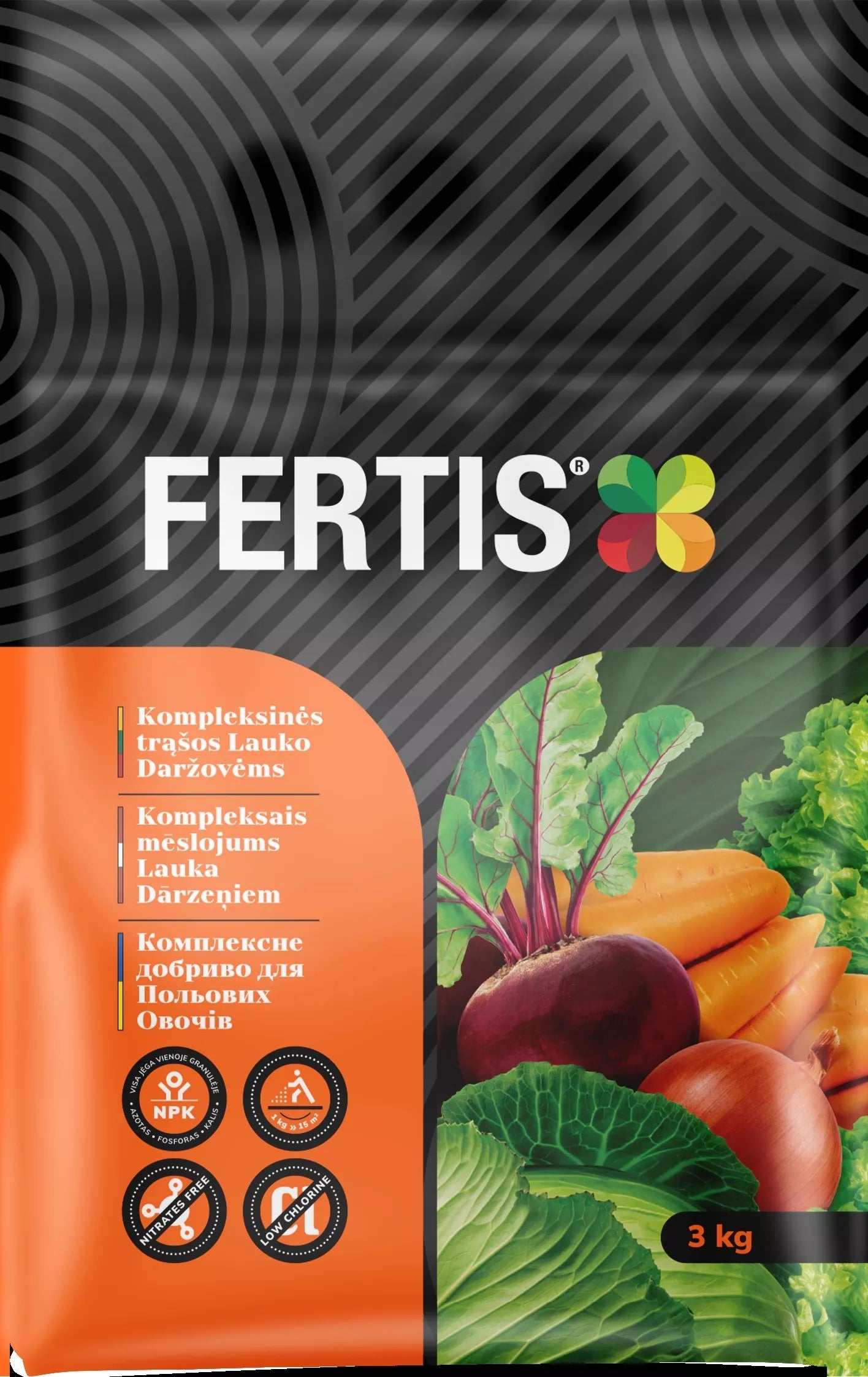 Komplexní hnojivo pro polní zeleninu FERTIS, 3 kg