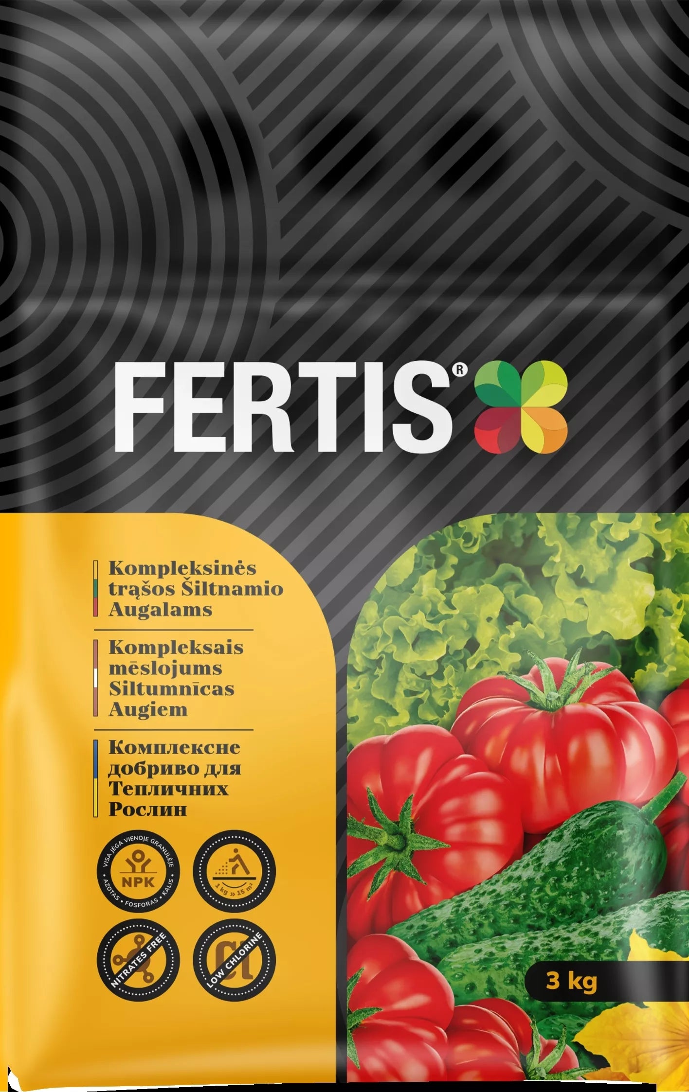Komplexní hnojivo pro skleníkové rostliny FERTIS, 3 kg
