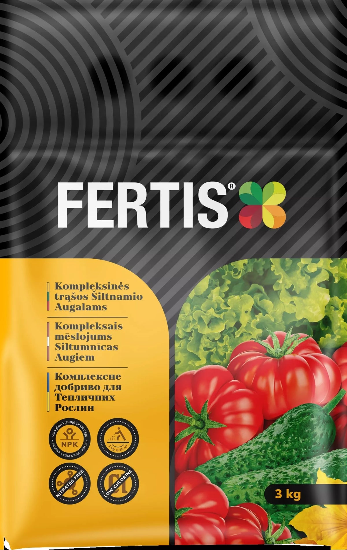 Komplexní hnojivo pro skleníkové rostliny FERTIS, 3 kg