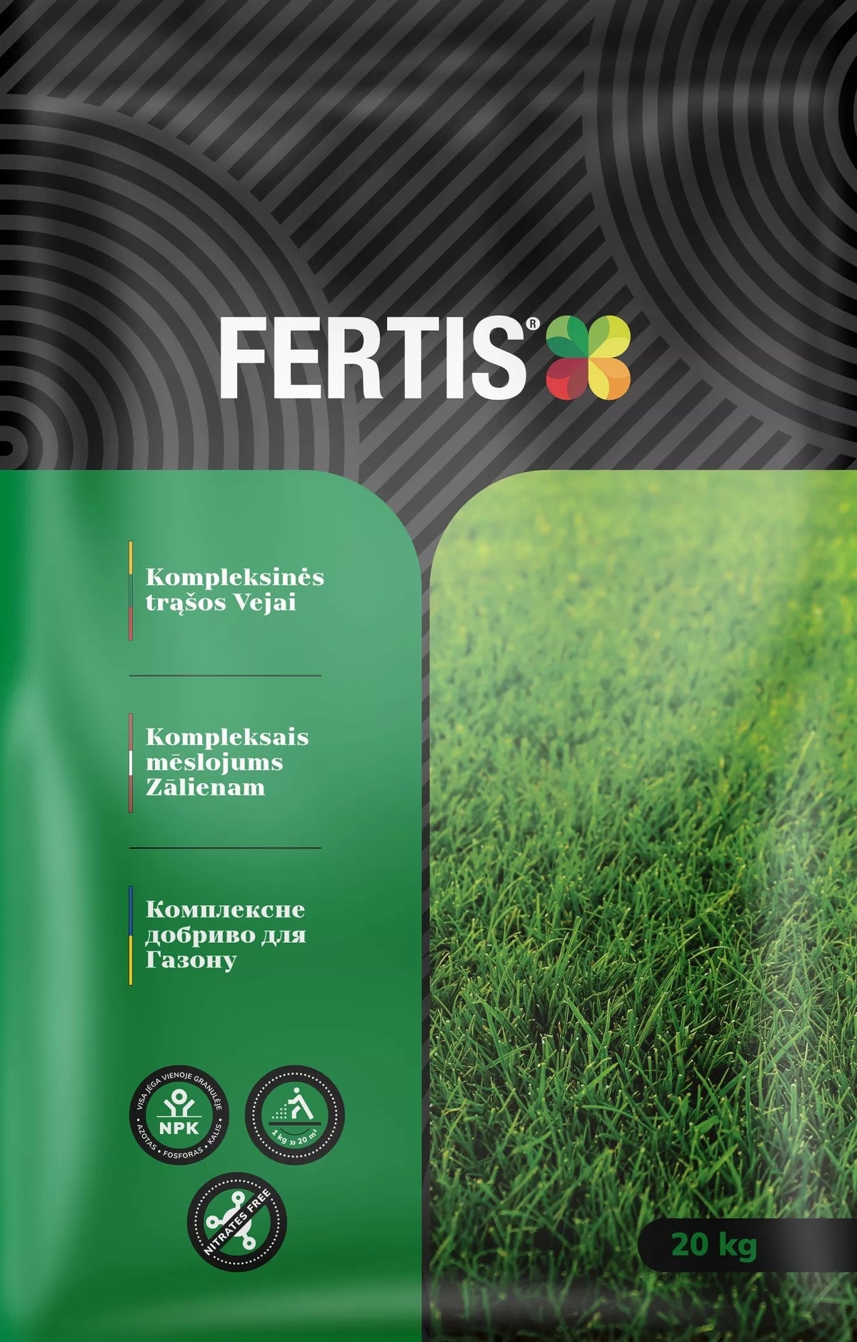 Komplexní hnojivo na trávník FERTIS, 20 kg