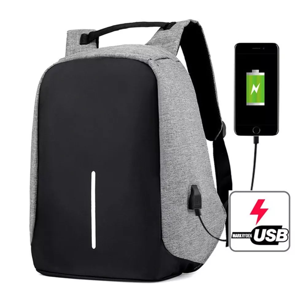 Batoh s USB portem - Fialový