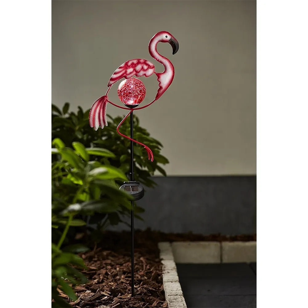 Venkovní LED lampa „Flamingo“ se solárním panelem (80 cm)