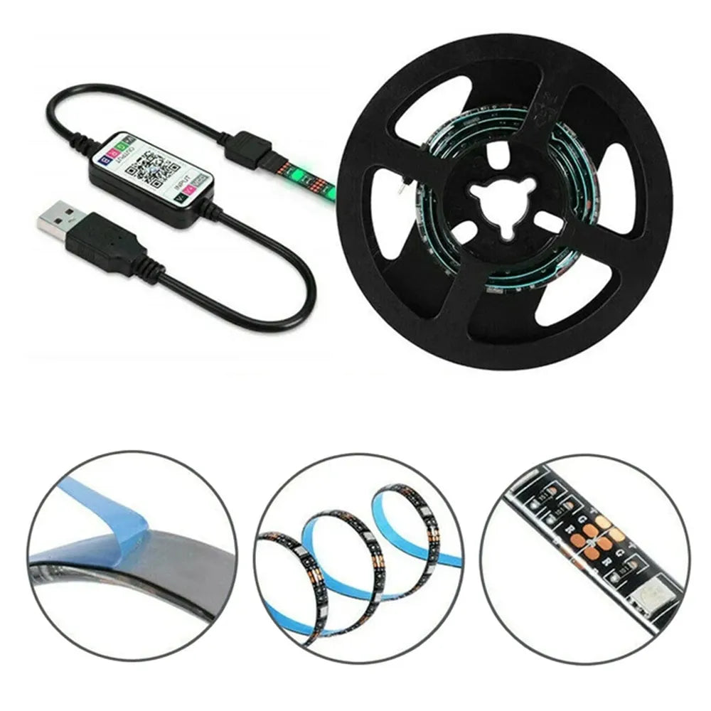 LED RGB USB pásek, 5 metrů