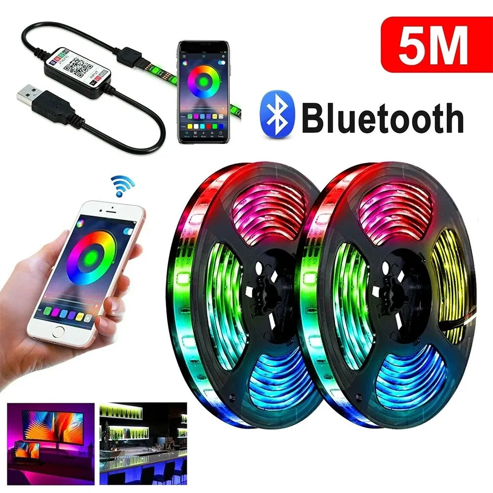 LED RGB USB pásek, 5 metrů