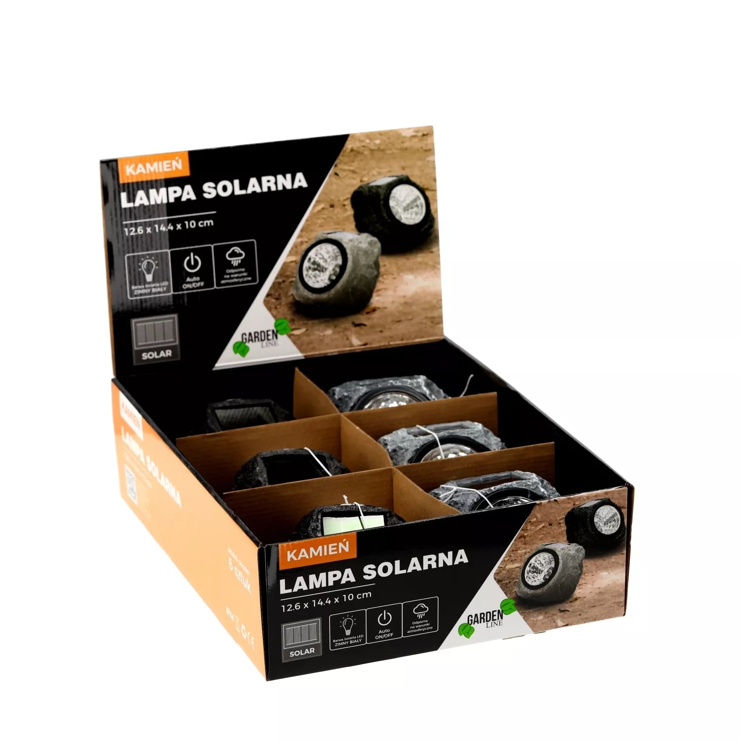 LED solární zahradní lampa napájená sluneční energií