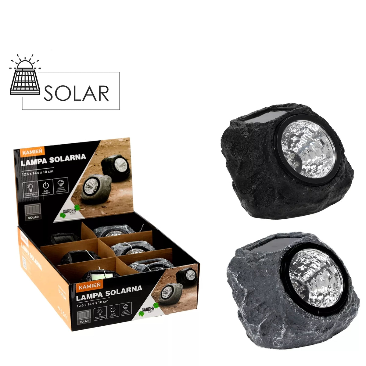 LED solární zahradní lampa napájená sluneční energií