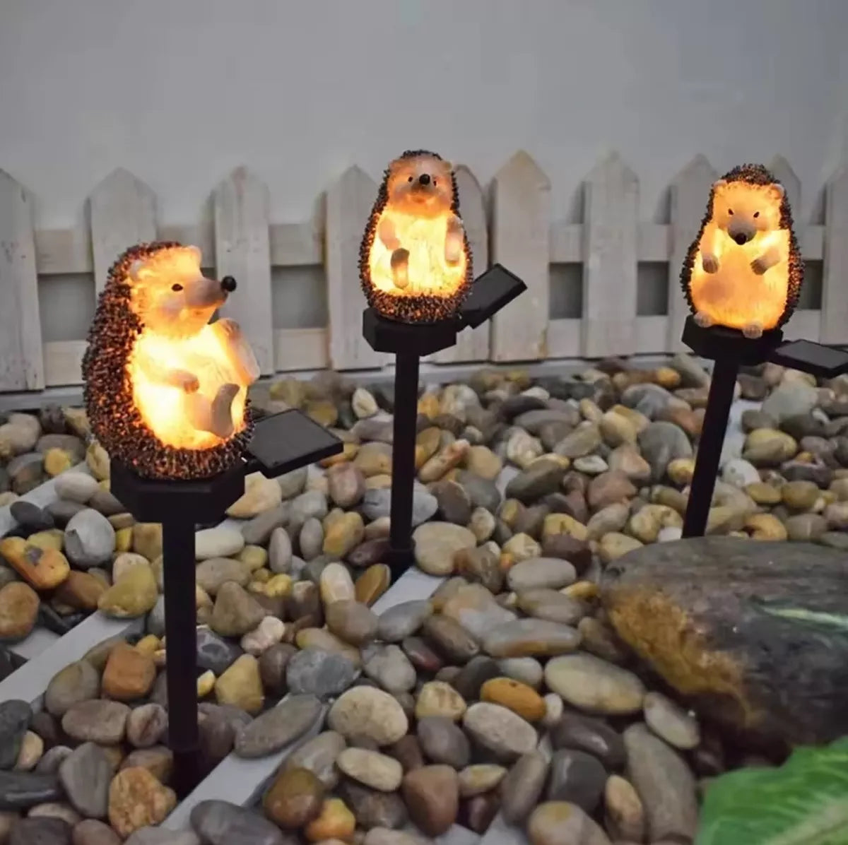LED zahradní lampa ve tvaru ježka