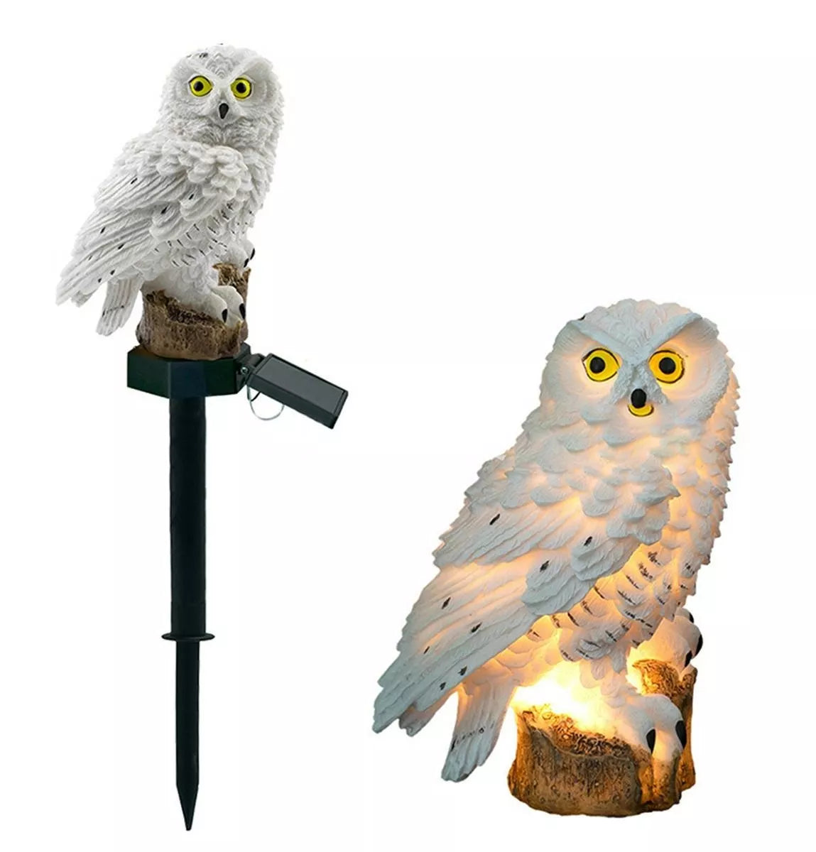 LED zahradní lampa ve tvaru sovy