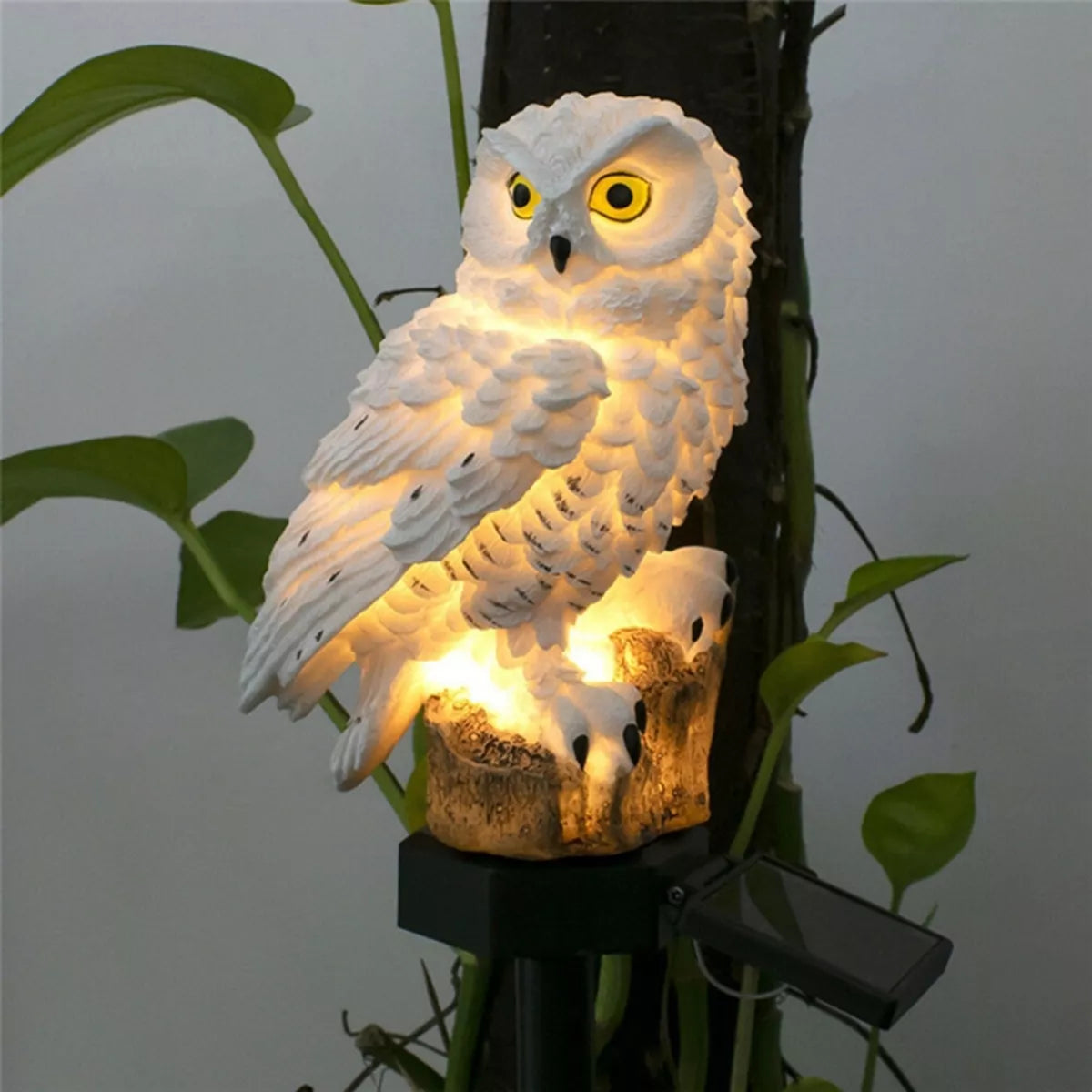 LED zahradní lampa ve tvaru sovy