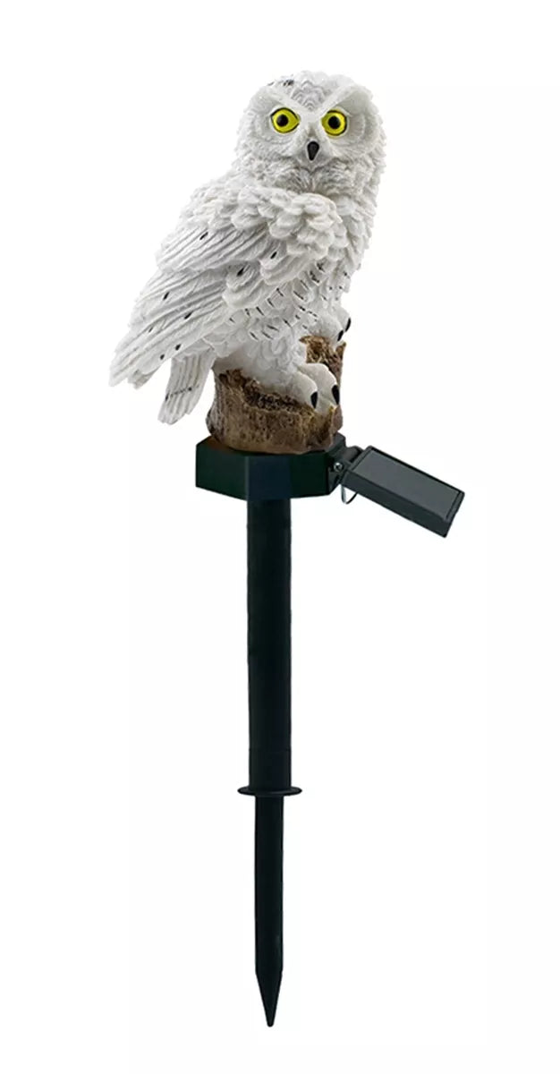 LED zahradní lampa ve tvaru sovy