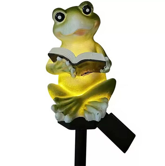 LED zahradní svítidlo ve tvaru žáby