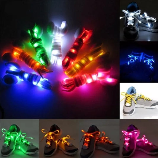 LED svítící tkaničky do bot - Červená